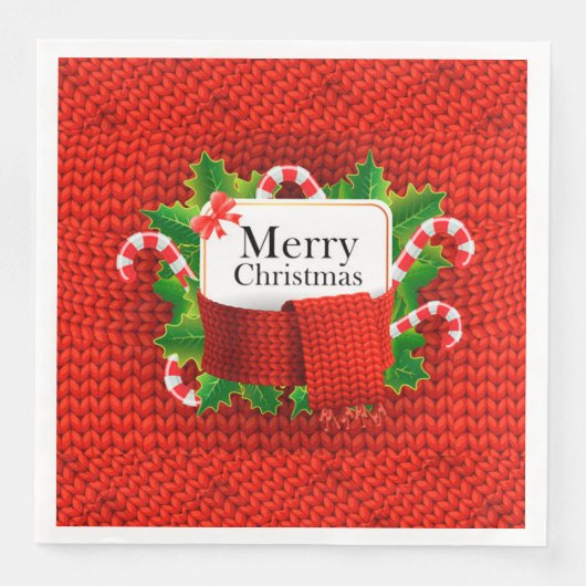 Vrolijk kerstfeest servet (Voorkant)