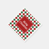 Vrolijk kerstfeest servet (Hoek)