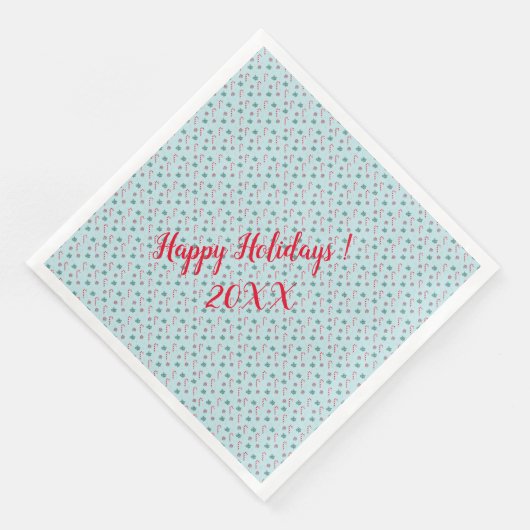 Vrolijk kerstfeest servet (Hoek)