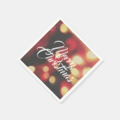 Vrolijk kerstfeest servet (Hoek)