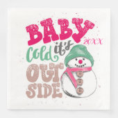 Vrolijk kerstfeest servet (Voorkant)