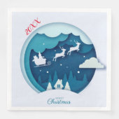 Vrolijk kerstfeest servet (Voorkant)