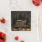 Vrolijk kerstfeest servet (Insitu)