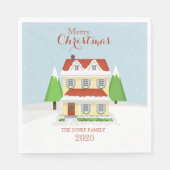 Vrolijk kerstfeest servet (Voorkant)