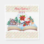 Vrolijk kerstfeest servet (Voorkant)