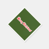 Vrolijk kerstfeest servet (Hoek)