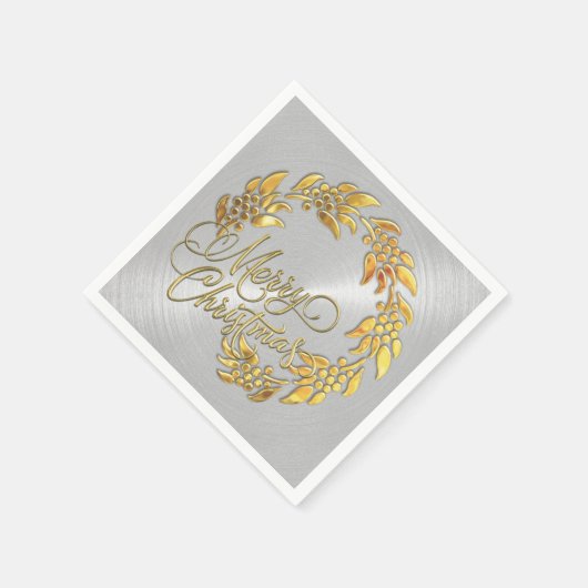 Vrolijk kerstfeest servetten (Hoek)