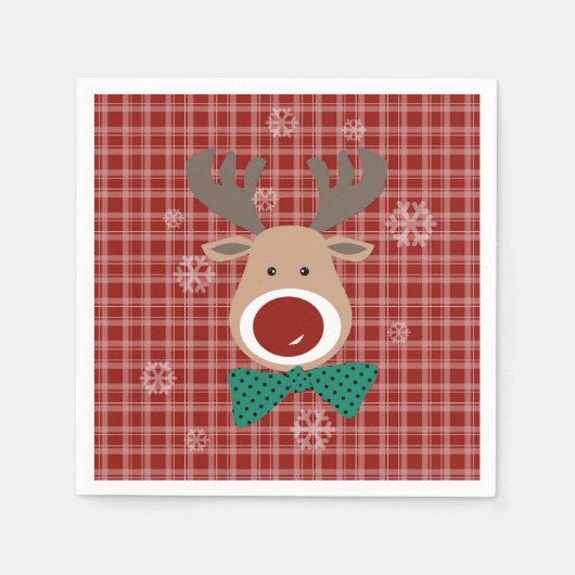 Vrolijk kerstfeest! servetten (Voorkant)