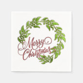 Vrolijk kerstfeest servetten (Voorkant)