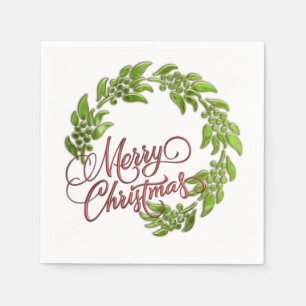 Vrolijk kerstfeest servetten