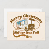 Vrolijk kerstfeest Sh!*ter was vol Briefkaart (Voorkant / Achterkant)