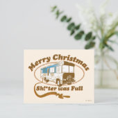 Vrolijk kerstfeest Sh!*ter was vol Briefkaart (Staand voorkant)