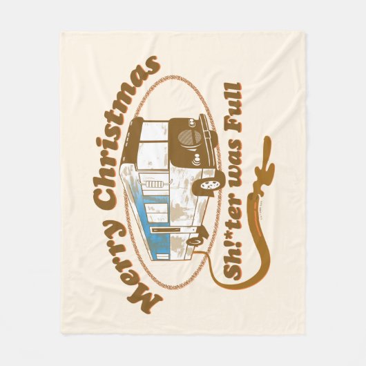 Vrolijk kerstfeest Sh!*ter was vol Fleece Deken (Voorkant)