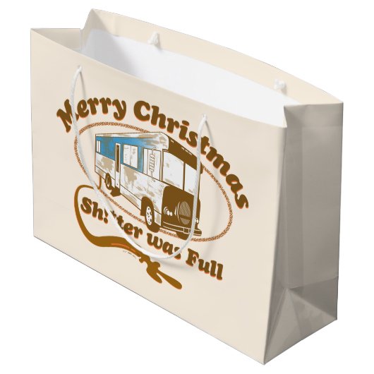 Vrolijk kerstfeest Sh!*ter was vol Groot Cadeauzakje (Achterkant Gekanteld)