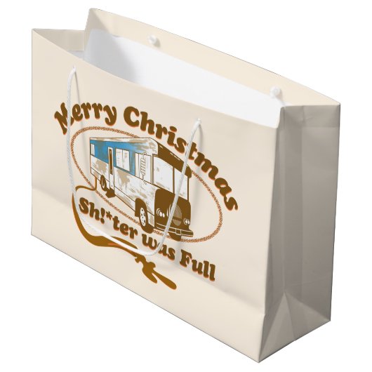 Vrolijk kerstfeest Sh!*ter was vol Groot Cadeauzakje (Voorkant Gekanteld)