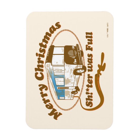 Vrolijk kerstfeest Sh!*ter was vol Magneet (Verticaal)