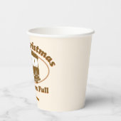 Vrolijk kerstfeest Sh!*ter was vol Papieren Bekers (Achterkant)