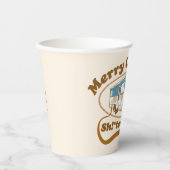 Vrolijk kerstfeest Sh!*ter was vol Papieren Bekers (Voorkant)