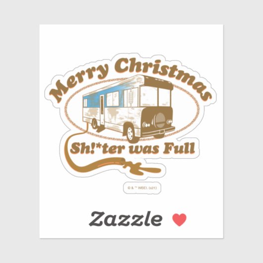 Vrolijk kerstfeest Sh!*ter was vol Sticker (Vel)