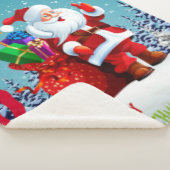 Vrolijk kerstfeest sherpa deken (3/4)