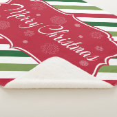 Vrolijk kerstfeest sherpa deken (3/4)