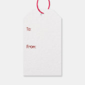 Vrolijk Kerstfeest Shiba Inu Santa Dogs Cadeaulabel (Achterkant)