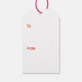 Vrolijk Kerstfeest Shih Tzu Honden Cadeaulabel (Achterkant)