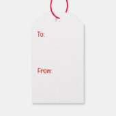 Vrolijk kerstfeest Shih Tzu Santa Dog Cadeaulabel (Achterkant)