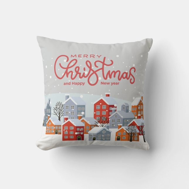 Vrolijk kerstfeest Sierkussen | feestdag (Voorkant)