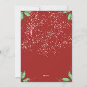 Vrolijk kerstfeest Silver Bells en Rustic Wreath Feestdagenkaart (Achterkant)