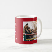  vrolijk kerstfeest single foto koffiemok (Voorkant rechts)