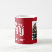  vrolijk kerstfeest single foto koffiemok (Center)