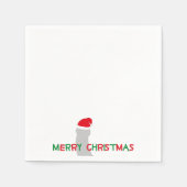 Vrolijk kerstfeest, Sinterklaas karakter Servet (Voorkant)