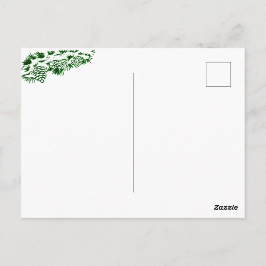 Vrolijk kerstfeest! Sinterklaas met kat en hond Briefkaart (Achterkant)