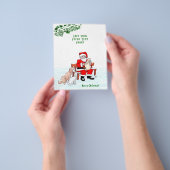 Vrolijk kerstfeest! Sinterklaas met kat en hond Flyer (Hand)