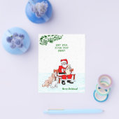 Vrolijk kerstfeest! Sinterklaas met kat en hond Flyer (Enkel)