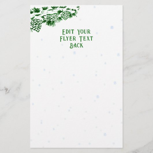 Vrolijk kerstfeest! Sinterklaas met kat en hond Flyer (Achterkant)