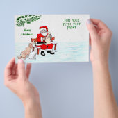 Vrolijk kerstfeest! Sinterklaas met kat en hond Flyer (Hand)