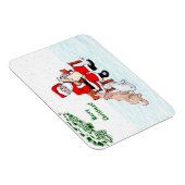 Vrolijk kerstfeest! Sinterklaas met kat en hond Magneet (Rechterzijde)