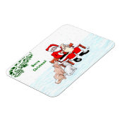 Vrolijk kerstfeest! Sinterklaas met kat en hond Magneet (Linkerzijde)