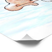 Vrolijk kerstfeest! Sinterklaas met kat en hond Perfect Poster (Hoek)