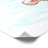 Vrolijk kerstfeest! Sinterklaas met kat en hond Poster (Hoek)