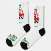 Vrolijk kerstfeest! Sinterklaas met kat en hond Sokken (Links)