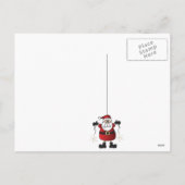 Vrolijk Kerstfeest Sinterklaas Sneeuwvlokken Feestdagenkaart (Achterkant)