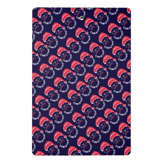 Vrolijk Kerstfeest Sinterklaas Vrolijk & Helder Mini Klembord (Achterkant)