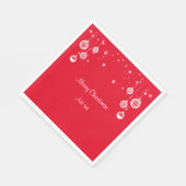 Vrolijk kerstfeest, Sjabloon voor sierdoeleinden, Servet (Hoek)