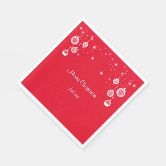 Vrolijk kerstfeest, Sjabloon voor sierdoeleinden, Servet (Hoek)