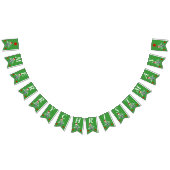 Vrolijk kerstfeest skelet rode sterren groen vlaggetjes (Alle)