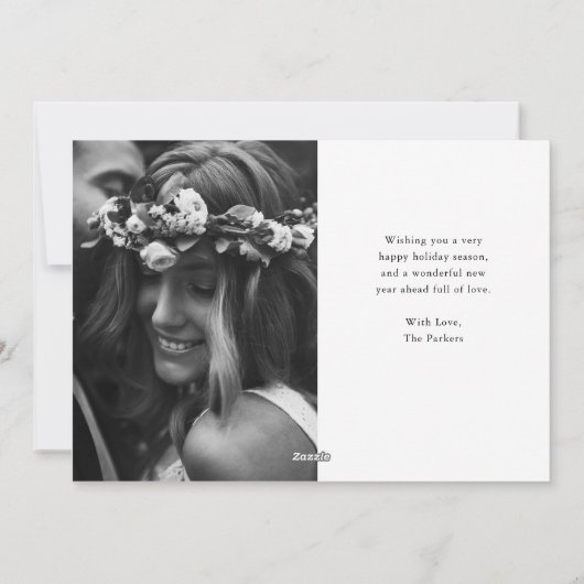 Vrolijk kerstfeest | Slagscript en twee foto's Feestdagenkaart (Achterkant)