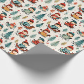 vrolijk kerstfeest | Sleeping Kinderen Kerstmis Cadeaupapier (Hoek)